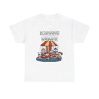 Clowning Around Novelty Printed T-Shirt 100% Cotton Weird Clown Merry Go Round Halloween Tee
