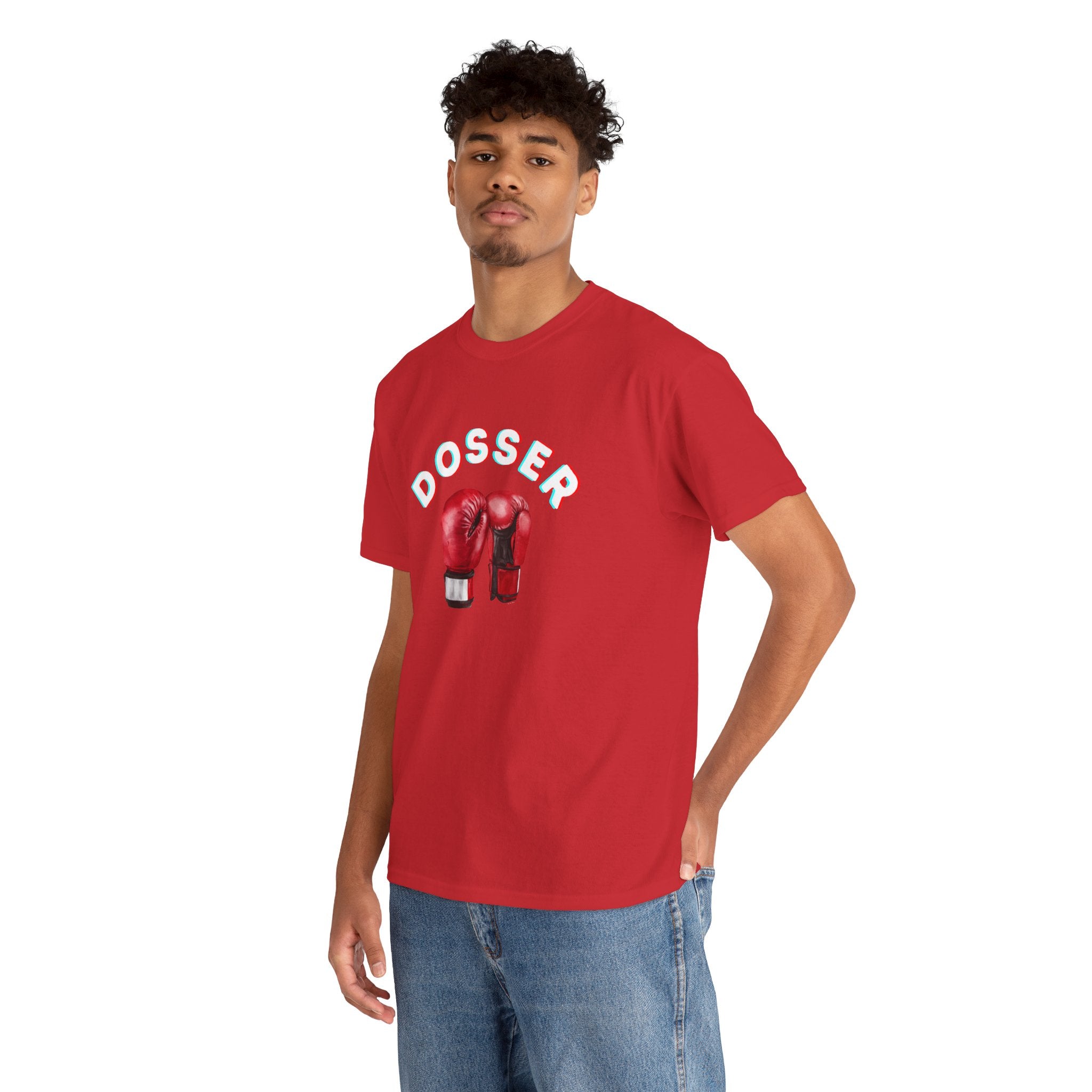 Dosser Boxing Printed T-Shirt 100% Cotton Novelty Quote Motivation Boxing Gloves Sports Tee Gift