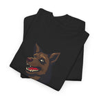Halloween Hound Printed T-Shirt 100% Cotton Novelty Scary Halloween Dog Tee