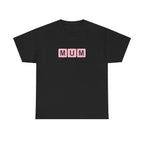 Mum Word Game Printed T-Shirt 100% Cotton Novelty Puzzle Mum Mom Tee Birthday Mother's Day Gift