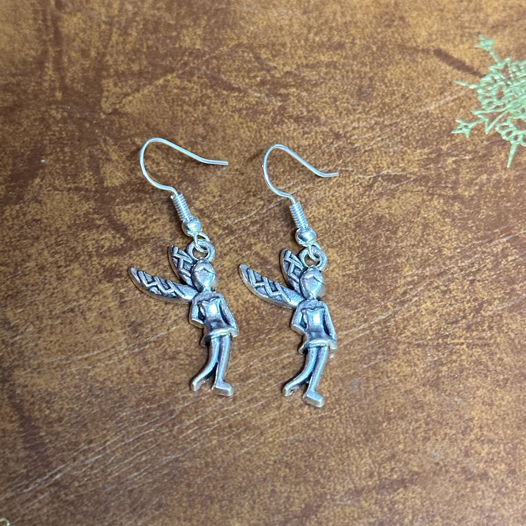 Handmade Fairy Angel Themed Drop Earrings Silver Tone Charm Dangle Earrings Various