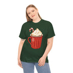 Giant Christmas Latte Printed T-Shirt 100% Cotton Novelty Coffee Xmas Tee Gift