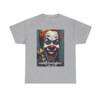 Happy Halloween Clown Novelty Printed T-Shirt 100% Cotton Scary Halloween Tee