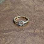 Vintage Classic Evening Silver/Gold Tone Ring Collection Stackable Ring Bundle 4 Pieces - Size S 1/2