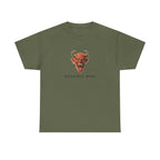 Memento Mori Devil Printed T-Shirt 100% Cotton Halloween Scary Satan Tee Gift