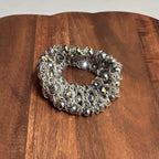 Vintage Unique Cuff Chain Diamanté Bracelet Jewellery Gift