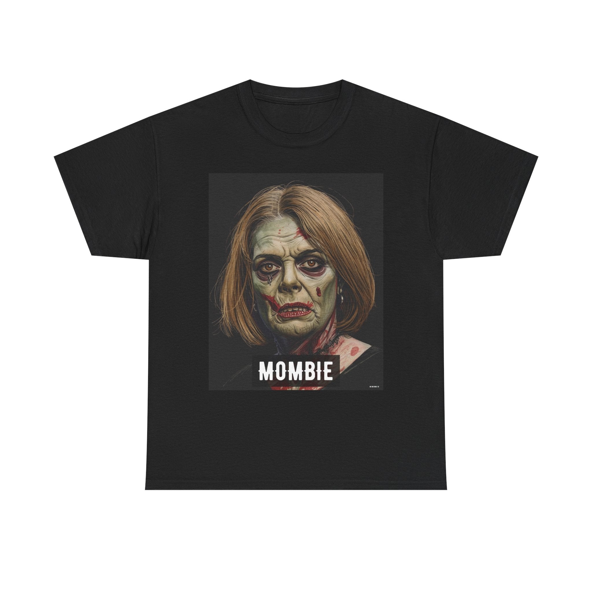 Mombie Halloween Printed T-Shirt 100% Cotton Scary Novelty Mom Zombie Tee
