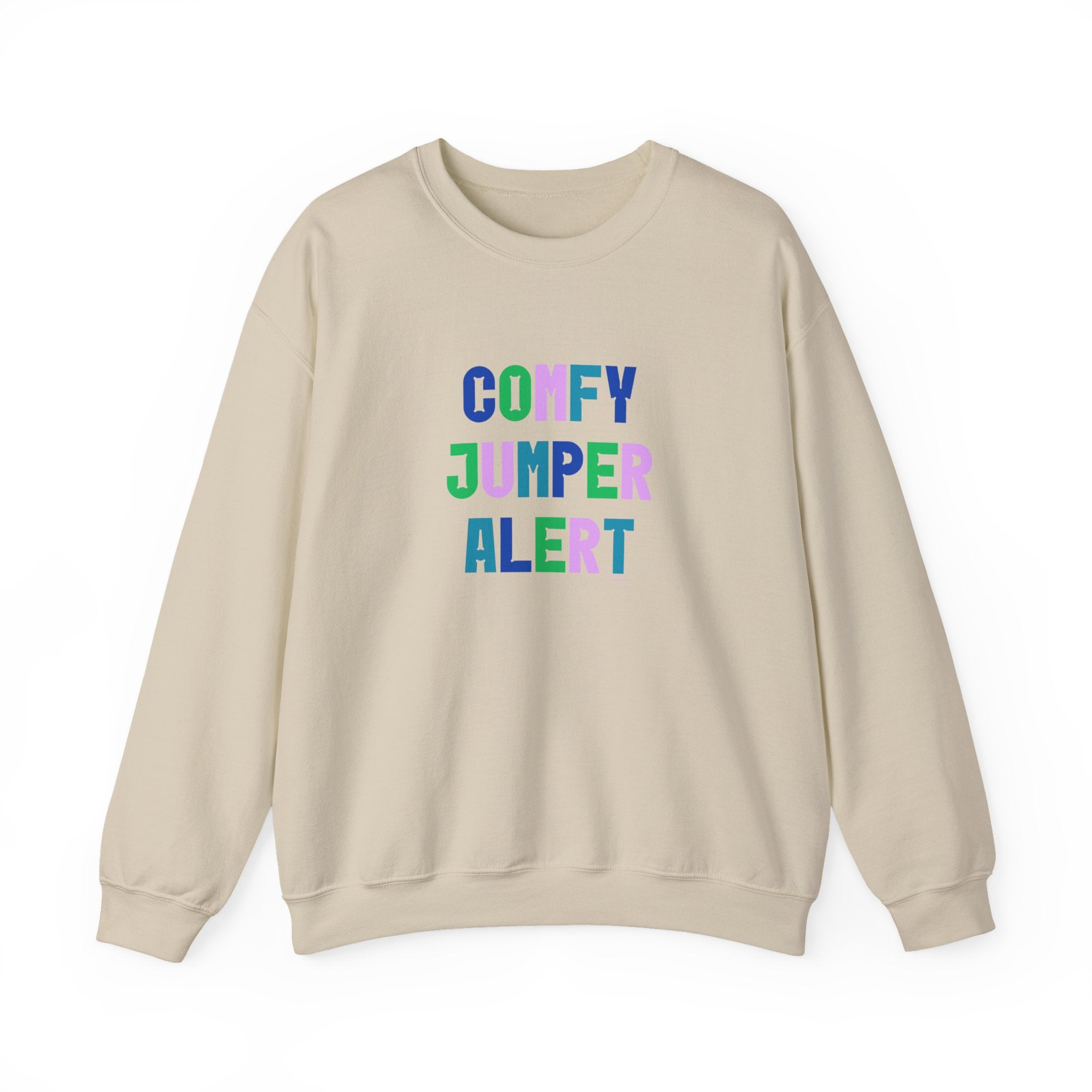 Comfy Jumper Alert Printed Crewneck Sweatshirt Pullover Retro Mum Sister Gift
