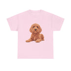 Brown Cockapoo Printed T-Shirt 100% Cotton Novelty Cute Dog Tee Gift