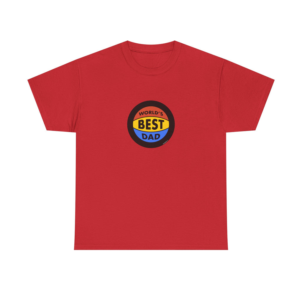 World's Best Dad Basketball Printed T-Shirt 100% Cotton Novelty Dad Tee Birthday Father's Day Gift