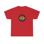 World's Best Dad Basketball Printed T-Shirt 100% Cotton Novelty Dad Tee Birthday Father's Day Gift
