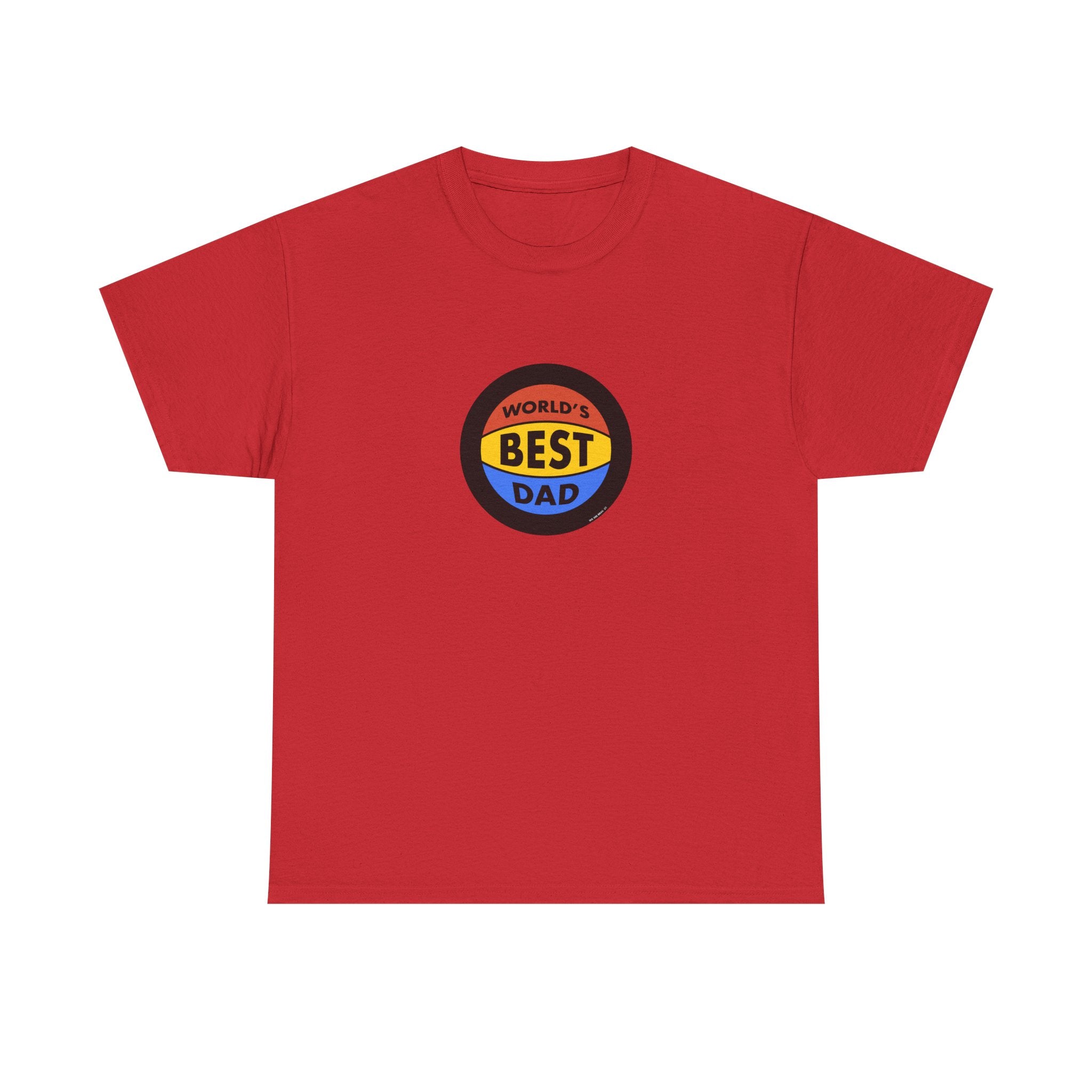 World's Best Dad Basketball Printed T-Shirt 100% Cotton Novelty Dad Tee Birthday Father's Day Gift