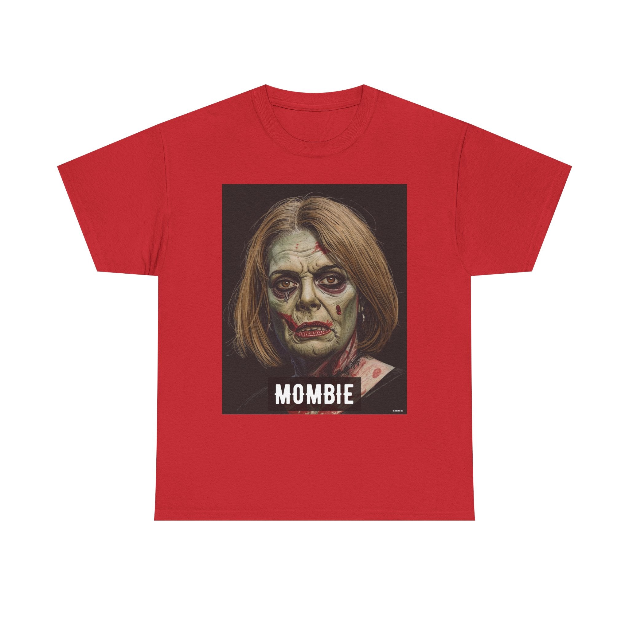 Mombie Halloween Printed T-Shirt 100% Cotton Scary Novelty Mom Zombie Tee