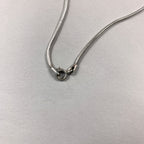 Vintage Unique Feather & Ball 925 Sterling Silver Long Garnet Pendant Necklace Boho Hippie Lucky Tri