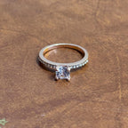 Vintage Stackable Gemstone Ring Collection Party Costume Jewellery 4 Pieces - Size Q 1/2