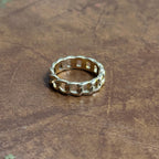 Vintage Classic Evening Stackable Ring Collection Silver/Gold Tone Ring Bundle 4 Pieces - Size S