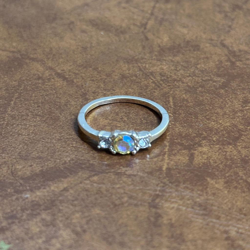 Vintage Classic Evening Stackable Ring Collection Silver/Gold Tone Ring Bundle 4 Pieces - Size S