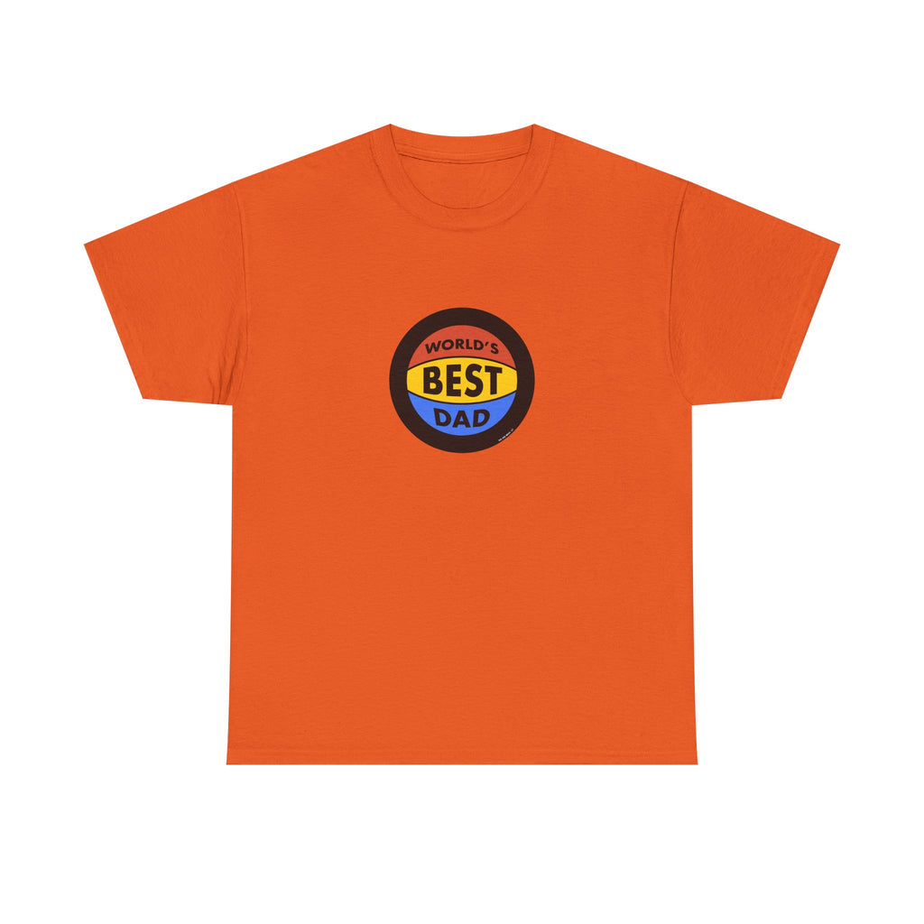 World's Best Dad Basketball Printed T-Shirt 100% Cotton Novelty Dad Tee Birthday Father's Day Gift