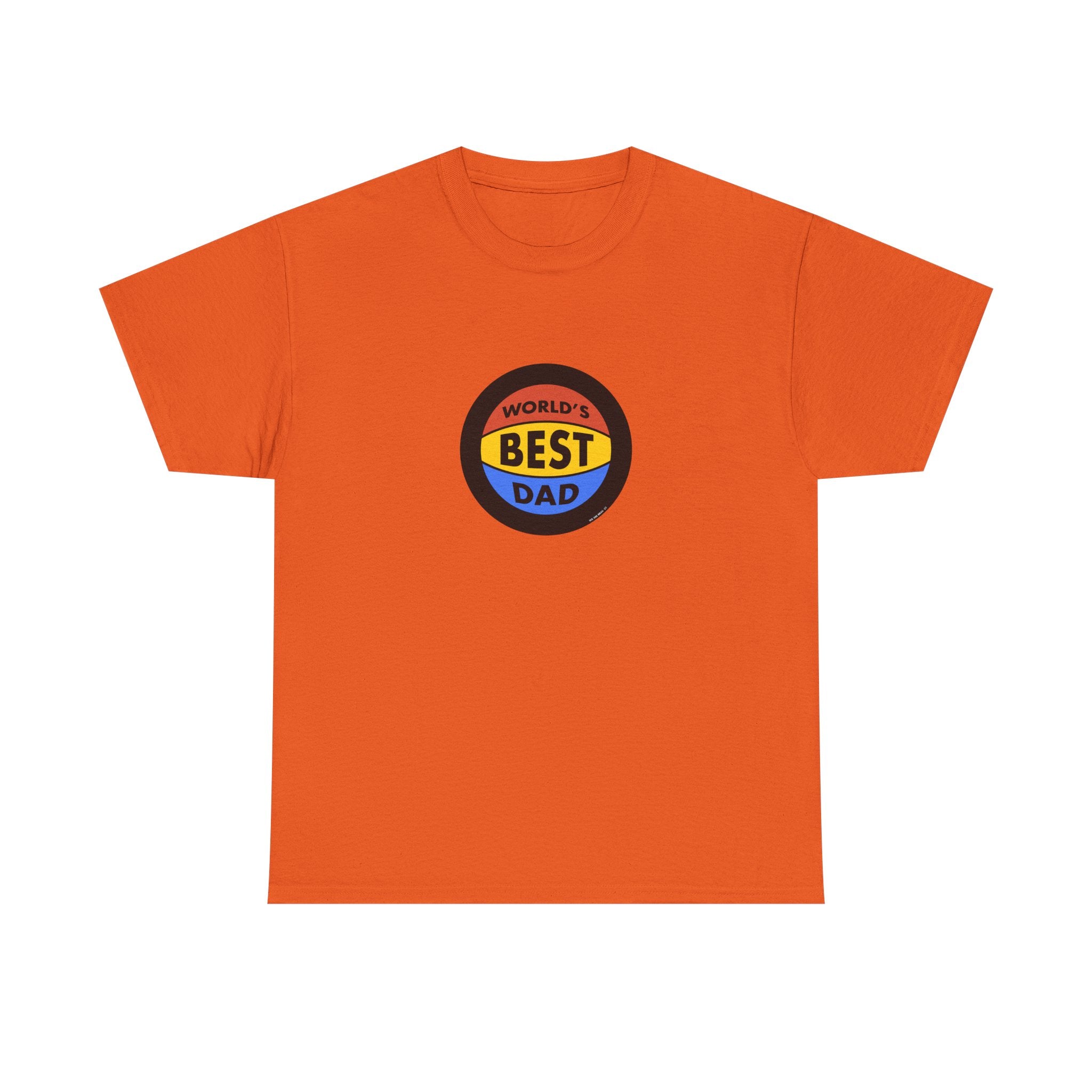 World's Best Dad Basketball Printed T-Shirt 100% Cotton Novelty Dad Tee Birthday Father's Day Gift