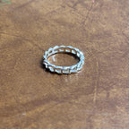 Vintage Stackable Signet Ring Collection Silver/Gold Tone Ring Bundle 4 Pieces - Size P