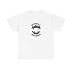 Spooky Season Halloween Printed T-Shirt 100% Cotton Scary Vampire Teeth Novelty Tee