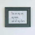 Rustic Green Framed Love Quote Print Valentine&#39;s Day Gift Friend Girlfriend Boyfriend Anniversar
