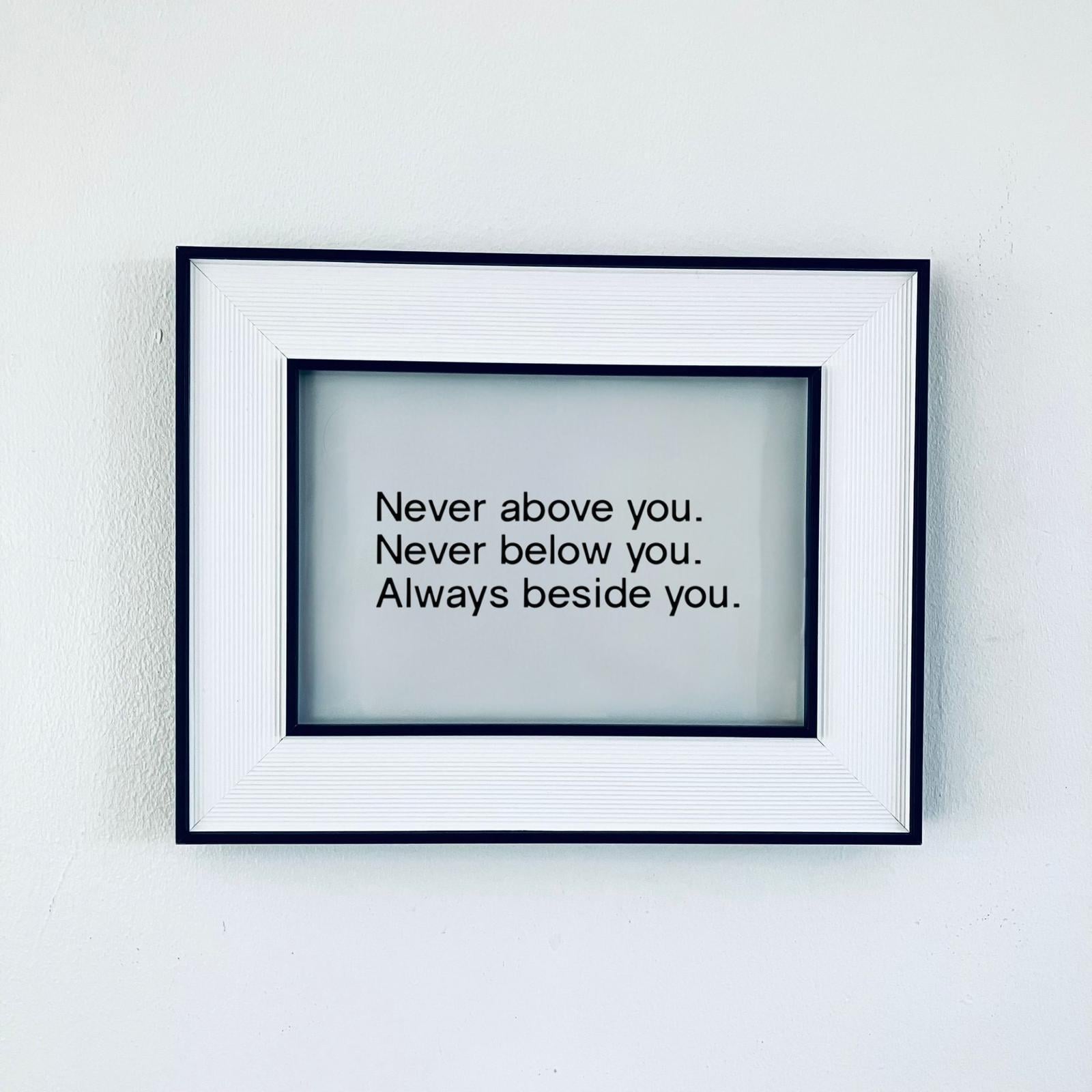 Classic Framed Love Quote Print Valentine&#39;s Day Gift Friend Girlfriend Boyfriend Anniversary Poe