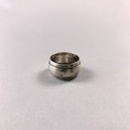 Vintage 925 Sterling Silver Double Ring Band Size N