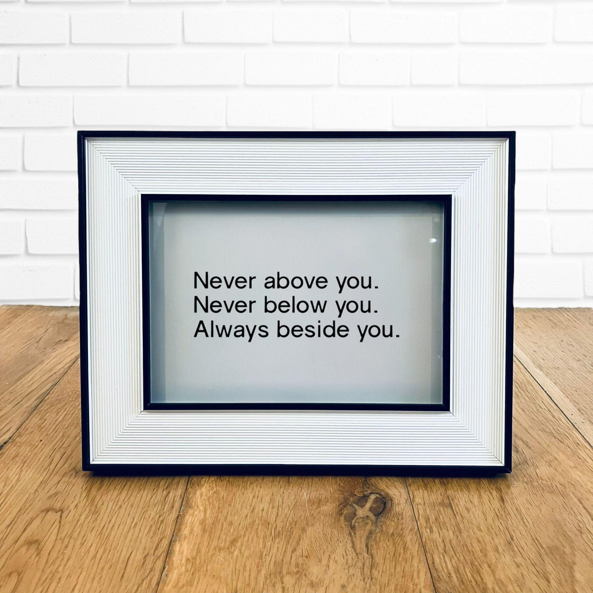 Classic Framed Love Quote Print Valentine&#39;s Day Gift Friend Girlfriend Boyfriend Anniversary Poe
