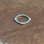 Vintage Costume Ring Bundle Silver/Gold Tone Stackable Rings Collection 4 Pieces - Size P 1/2