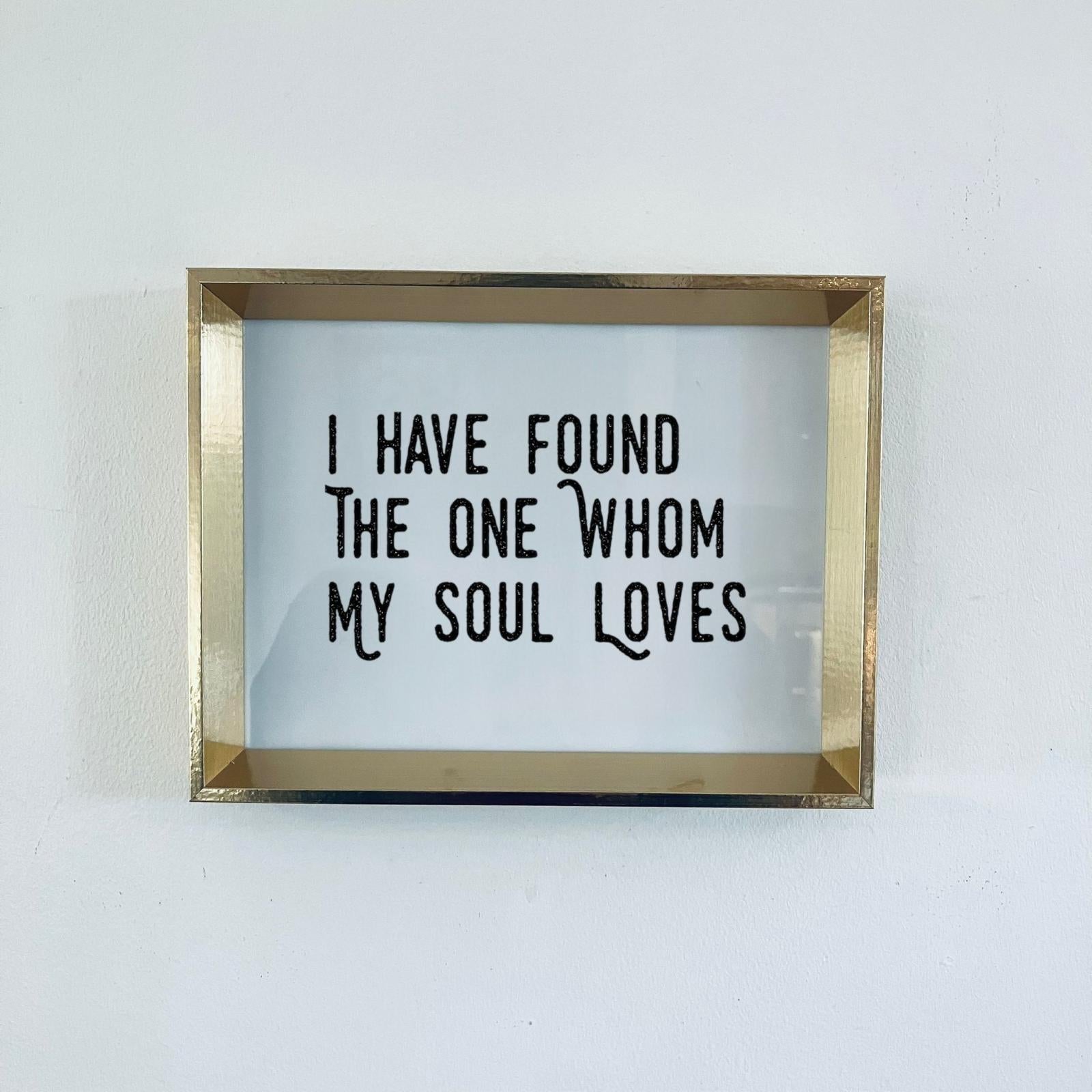 Retro Gold Framed Love Quote Print Valentine&#39;s Day Gift Friend Girlfriend Poem Anniversary Wall