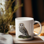 Barn Owl Mug – 11oz Ceramic Wildlife Coffee Cup