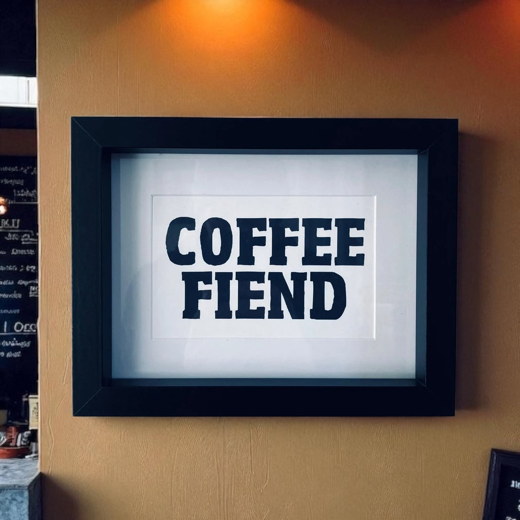 Coffee Fiend Framed Print