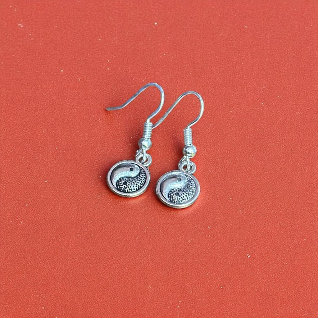 Handmade Oriental Themed Drop Earrings Silver Tone Charm Dangle Earrings Various