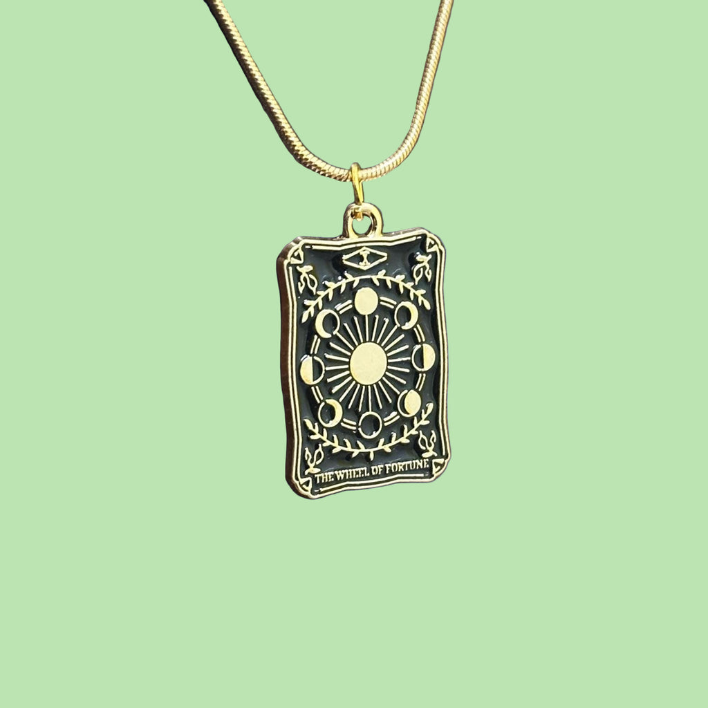 The Wheel Of Fortune Tarot Card Pendant