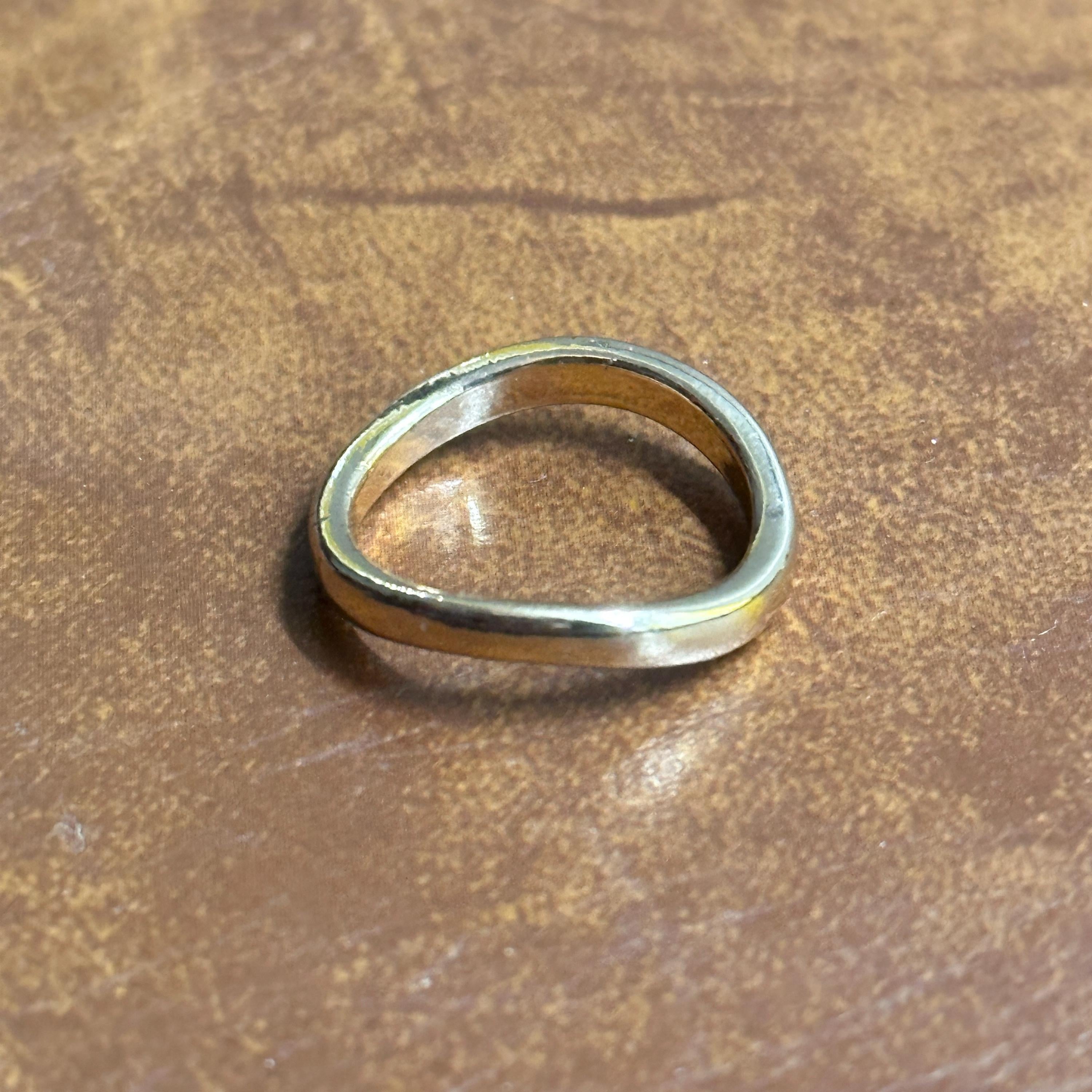 Vintage Unique Coloured/Gold Tone Ring Bundle Collection 4 Pieces - Size M