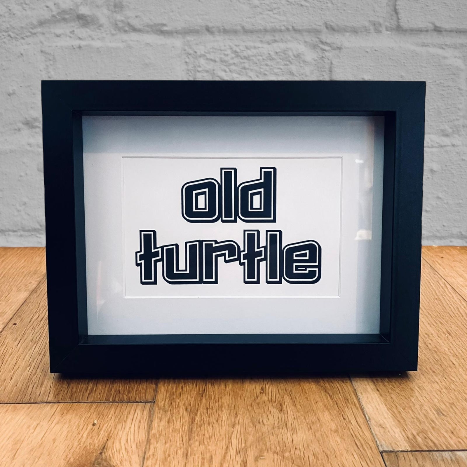 Old Turtle Framed Print