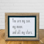 Natural Wood Framed Love Quote Print Valentine&#39;s Day Gift Friend Girlfriend Boyfriend Anniversar