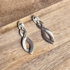 Vintage 925 Sterling Silver Swirl Earrings