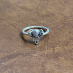 Vintage Gothic Costume Ring Bundle Silver/Gold Tone Ring Collection 4 Pieces - Size R