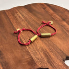 Vintage Oriental Handmade Red Woven Bracelets 2 Pieces Unique Gift