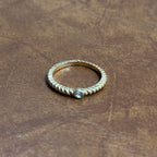 Vintage Unique Stackable Evening Ring Collection Silver/Gold Tone Ring Bundle 4 Pieces - Size S - S