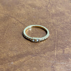Vintage Stackable Signet Ring Collection Silver/Gold Tone Ring Bundle 4 Pieces - Size P