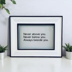 Classic Framed Love Quote Print Valentine&#39;s Day Gift Friend Girlfriend Boyfriend Anniversary Poe