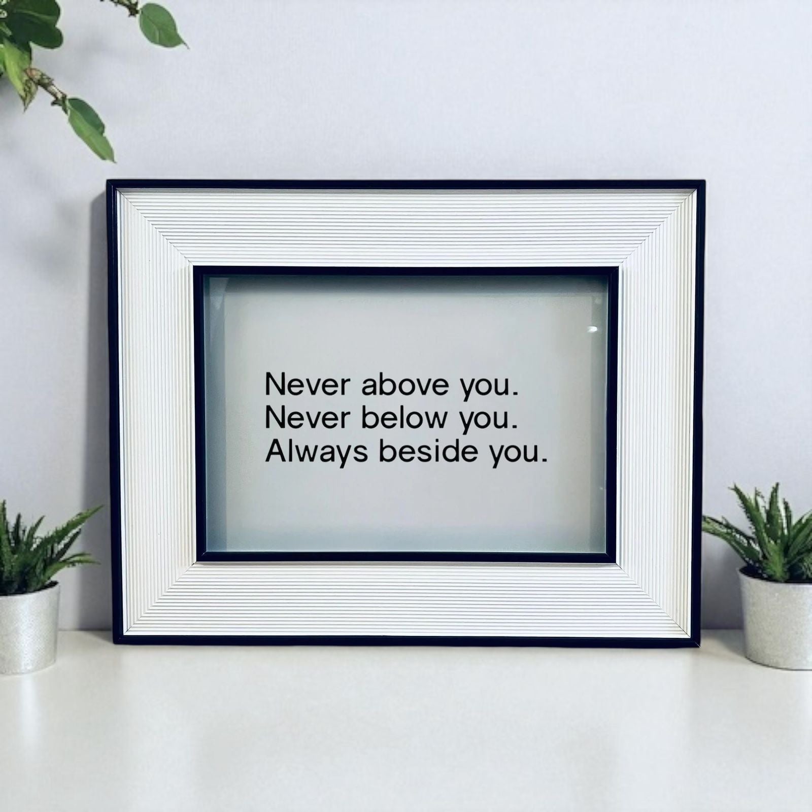 Classic Framed Love Quote Print Valentine&#39;s Day Gift Friend Girlfriend Boyfriend Anniversary Poe
