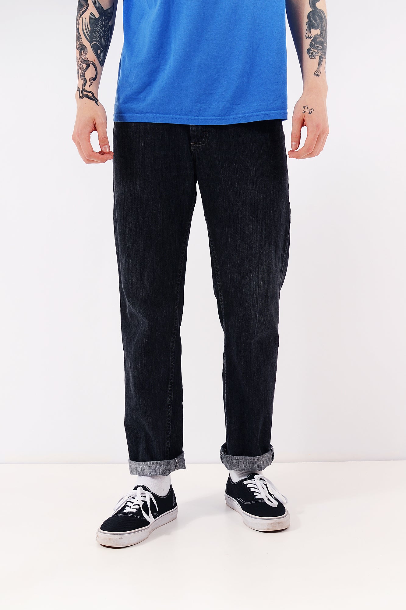 Vintage Lee Straight Leg Jeans Charcoal