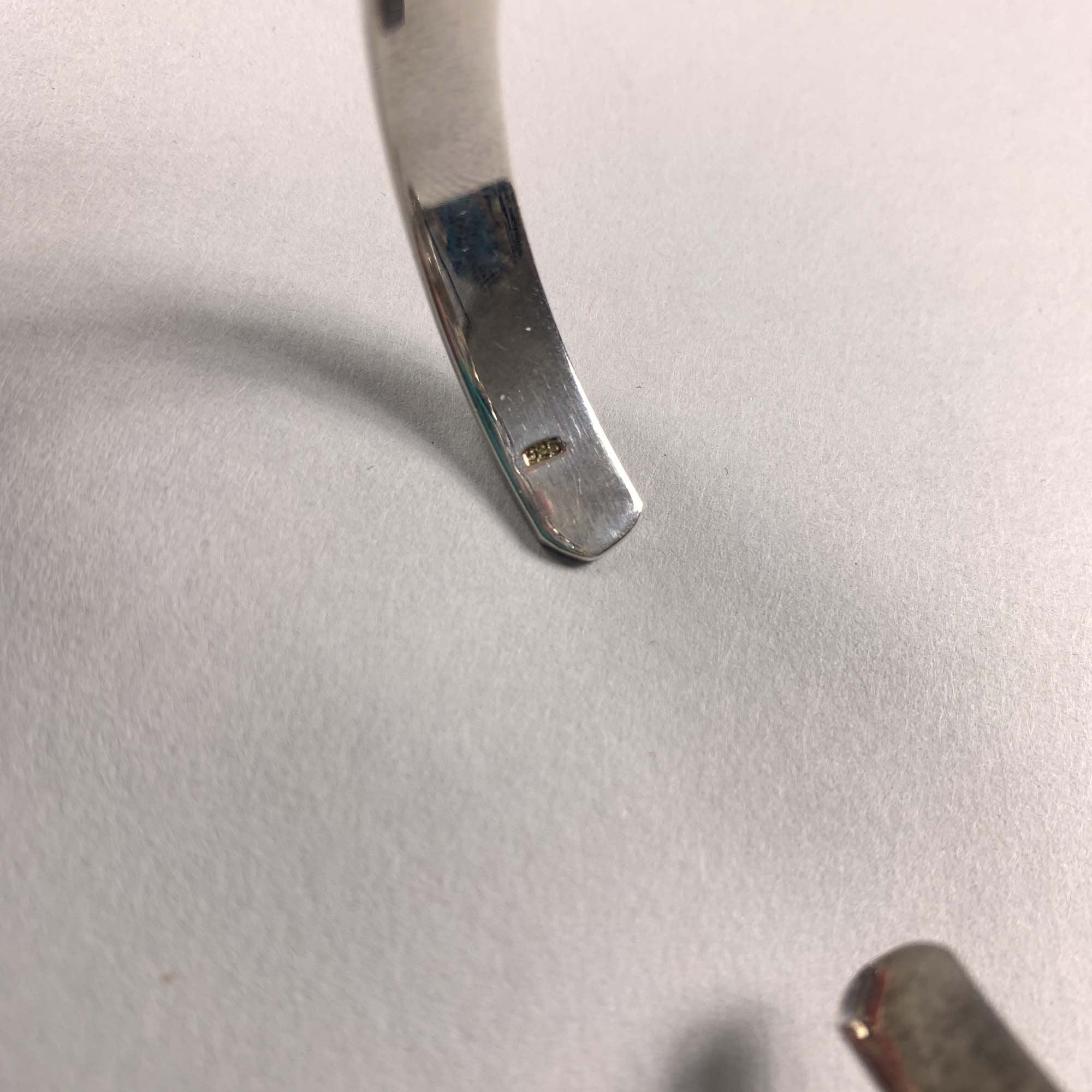Vintage 925 Sterling Solid Silver Twist Bracelet Hallmarked