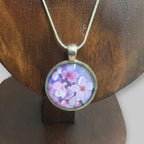 Vintage Mid-Century 50s/60s Cherry Blossom Floral Pendant Necklace