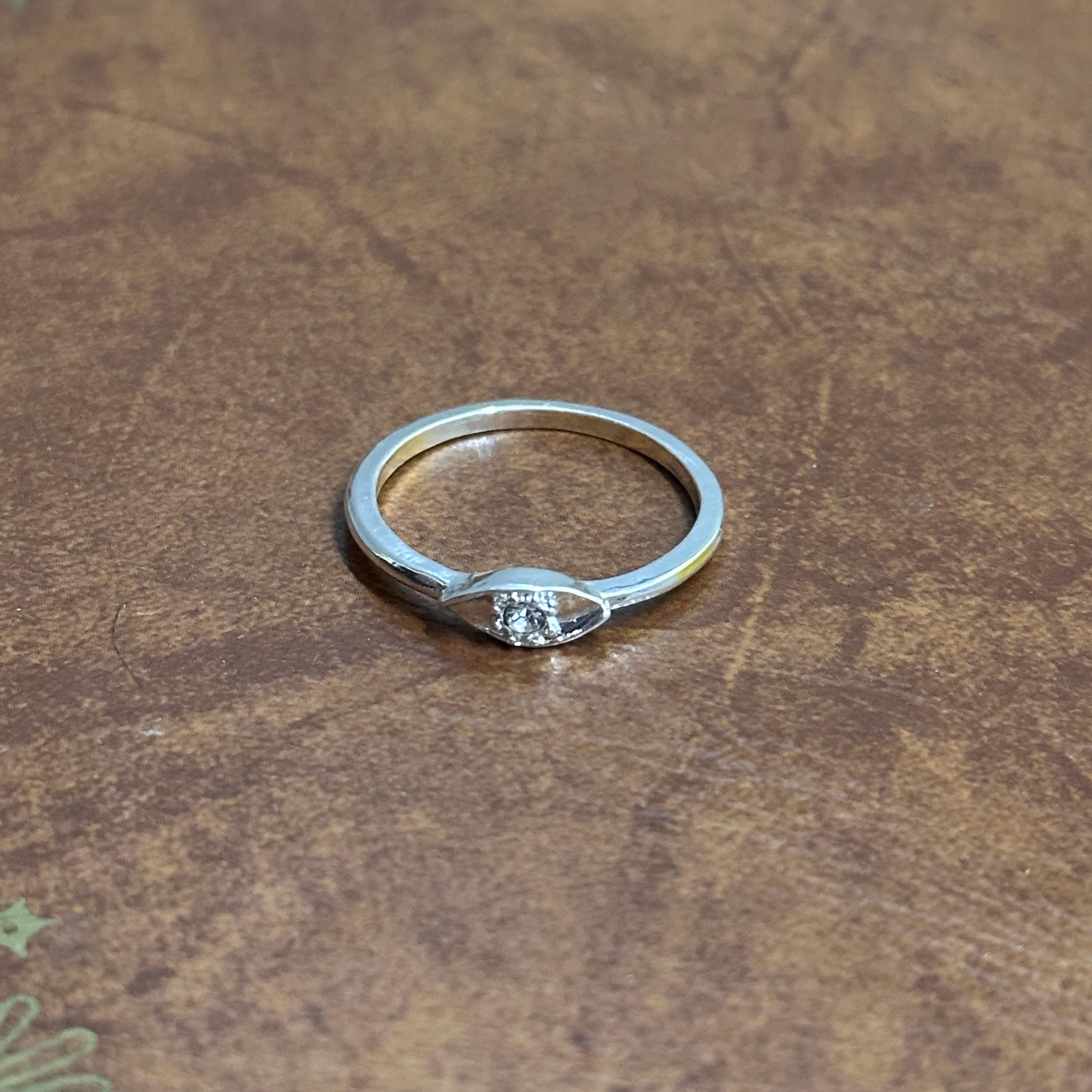 Vintage Classic Evening Silver/Gold Tone Ring Collection Stackable Ring Bundle 4 Pieces - Size S 1/2