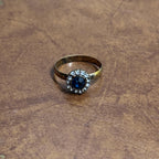 Vintage Stackable Gemstone Ring Collection Bundle Silver/Gold Tone 4 Pieces Costume Jewellery - Size